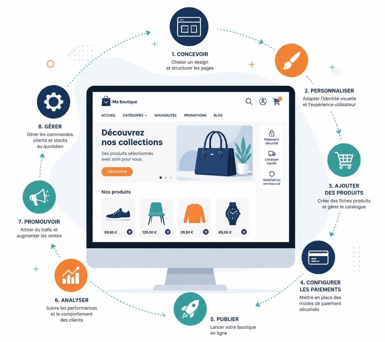 découvrez les étapes essentielles pour créer une boutique en ligne réussie, de la planification à la mise en ligne, et lancez votre activité e-commerce efficacement.