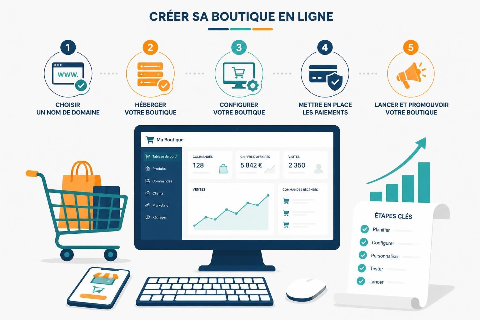 découvrez les étapes essentielles pour créer une boutique en ligne performante et réussir votre commerce électronique facilement.